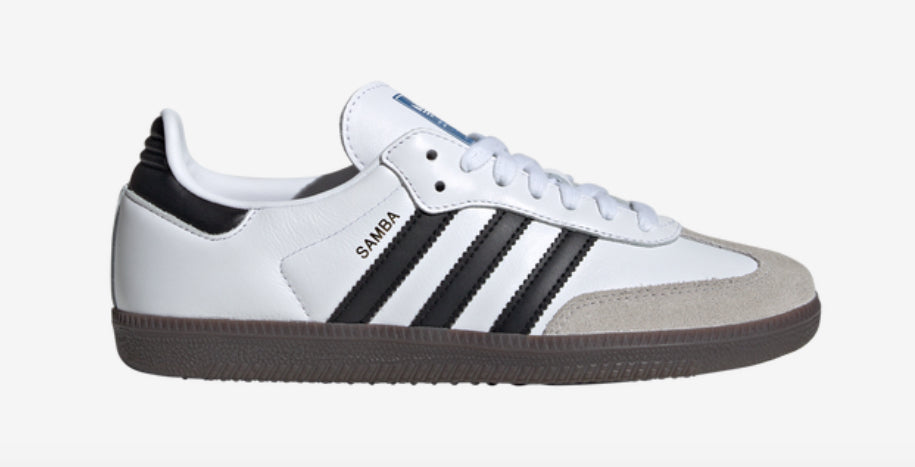 Adidas Samba Classic shoes White /Gold Kicks and Sticks Adidas Samba Classic shoes White /Gold Kicks and Sticks