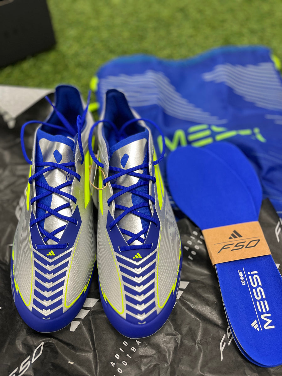Adidas F50 Messi Elite FG Silver Soccer Cleats – Kicks and