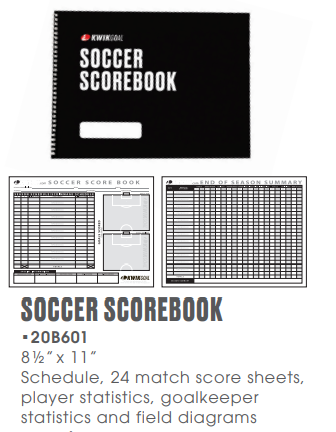 KWIK SOCCER SCORE BOOK – Kicks and Sticks
