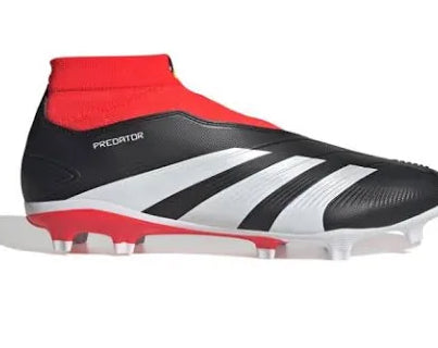 Adidas Predator League Laceless Sock FG Soccer Cleats Black Red